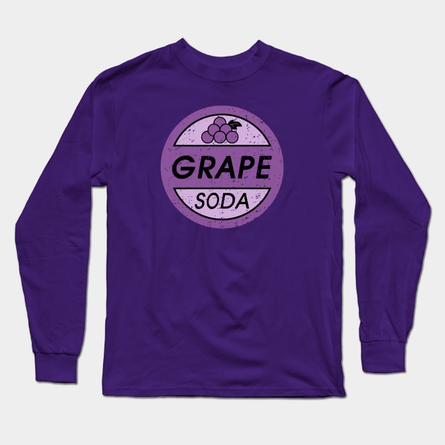 Grape Soda Badge Long Sleeve T-Shirt by ThisIsFloriduhMan